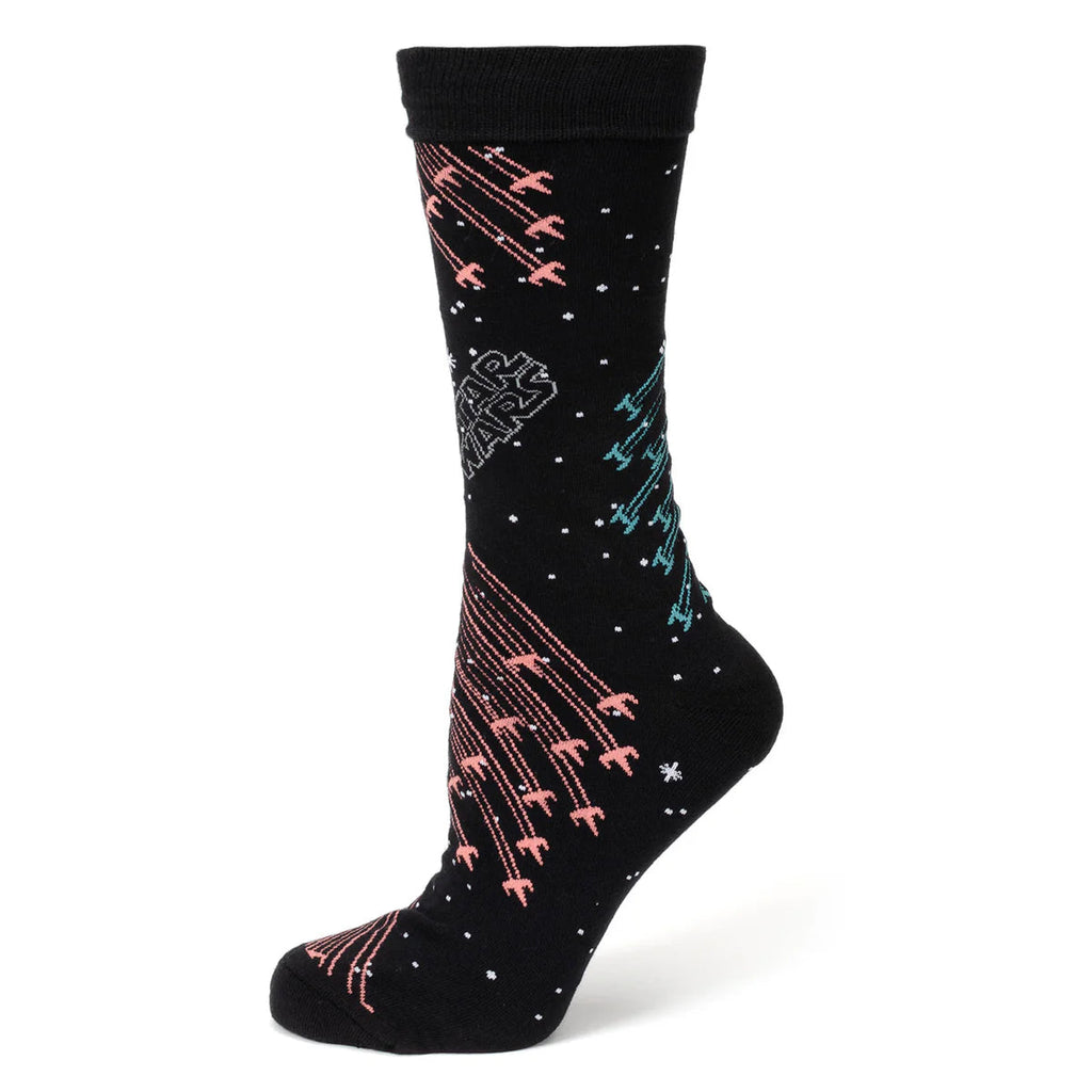 Star Wars X-Wing and TIE Fighter Battle Crew Socks and Pin Set - Image 2