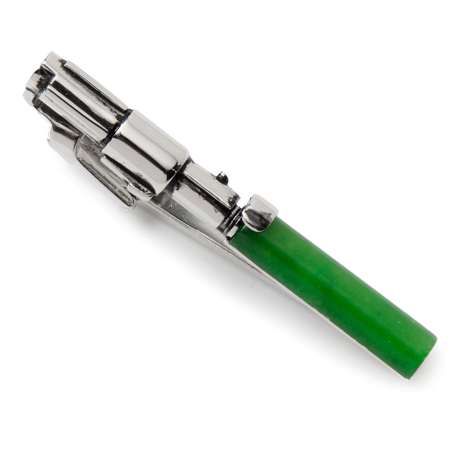 Star Wars Yoda Lightsaber Tie Clip in Silver and Green - Image 5