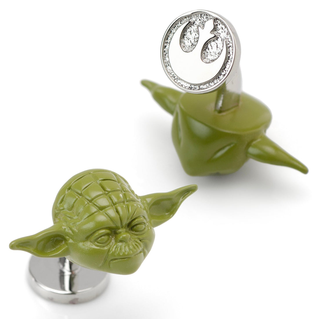 Star Wars 3D Yoda Cufflinks Green Jedi Master Character Design - Image 3