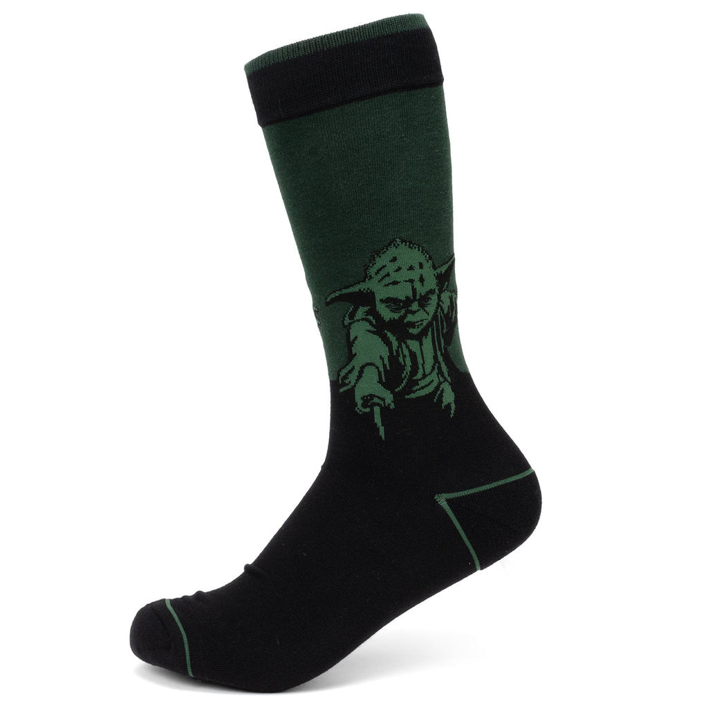 Star Wars Yoda Green Socks and Jedi Order Crest Lapel Pin Set - Image 3