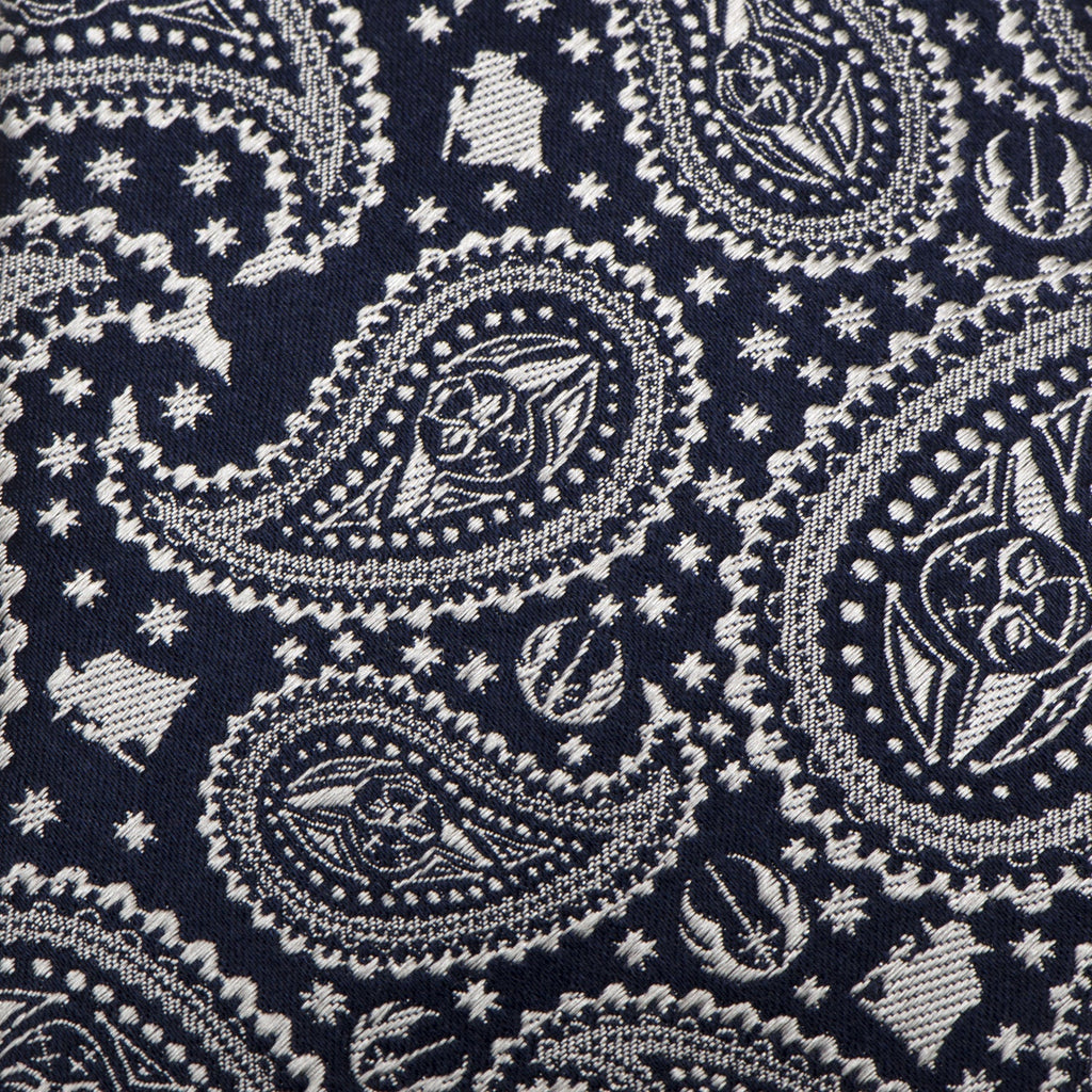 Star Wars Yoda Navy Paisley Silk Necktie - Image 5