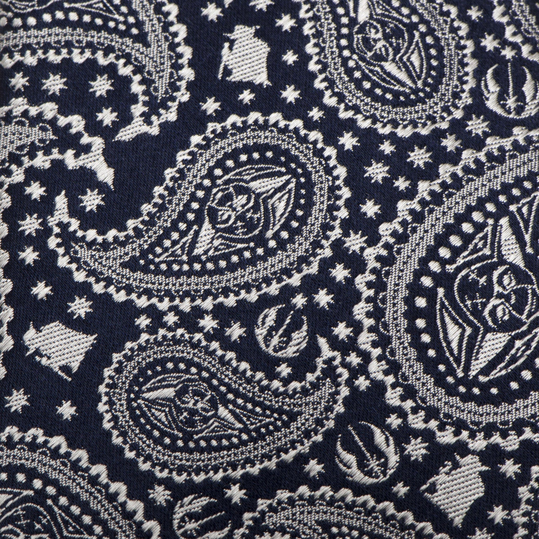 Star Wars Yoda Navy Paisley Silk Necktie - Image 5