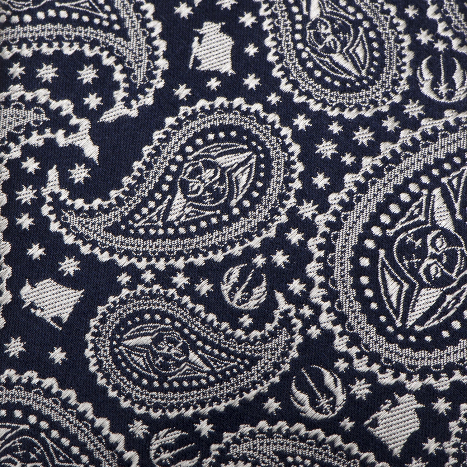 Star Wars Yoda Navy Paisley Silk Necktie - Image 5