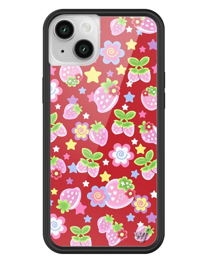 Star Berries iPhone Case with Red Strawberry and Star Pattern - Image 9