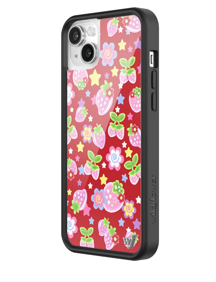Star Berries iPhone Case with Red Strawberry and Star Pattern - Image 10