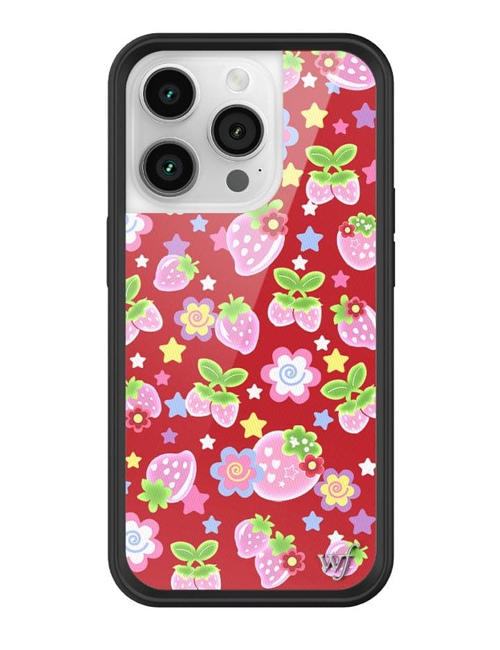 Star Berries iPhone Case with Red Strawberry and Star Pattern - Image 11