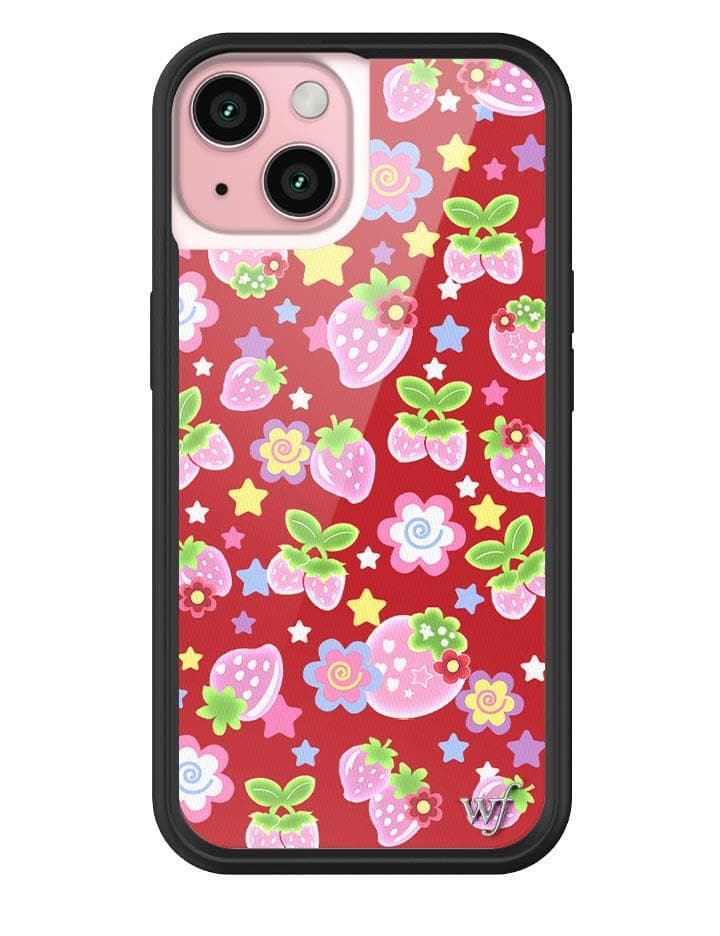 Star Berries iPhone Case with Red Strawberry and Star Pattern - Image 7