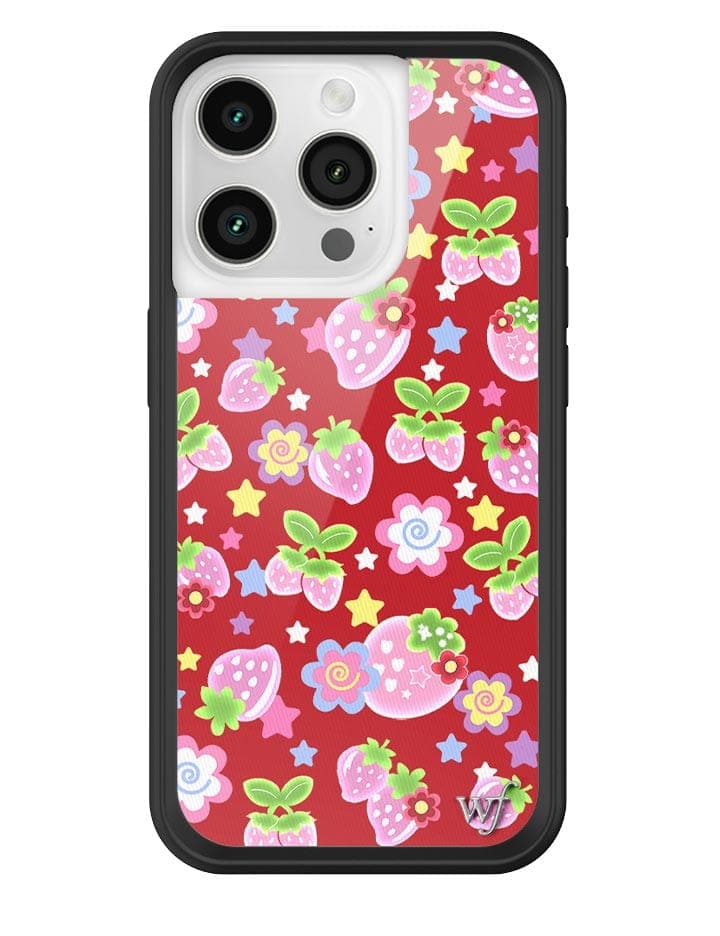 Star Berries iPhone Case with Red Strawberry and Star Pattern - Image 5