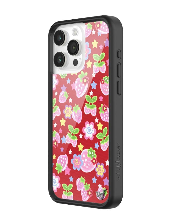 Star Berries iPhone Case with Red Strawberry and Star Pattern - Image 2
