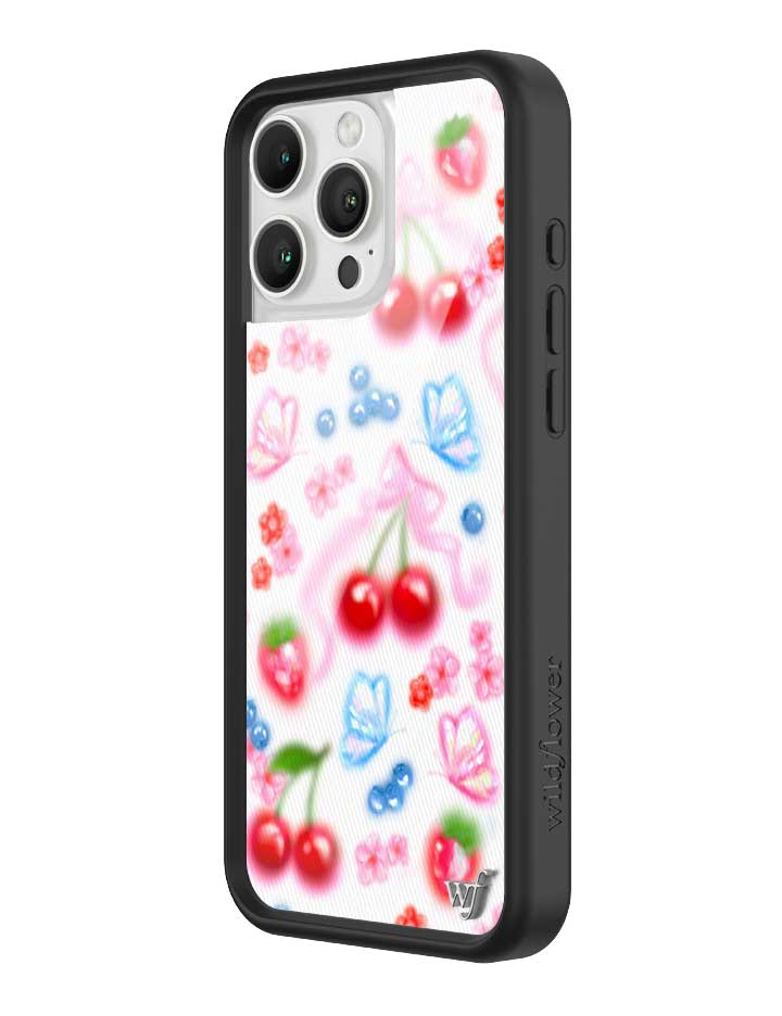 Sweet Cherries iPhone Case with Butterfly Print - Image 2