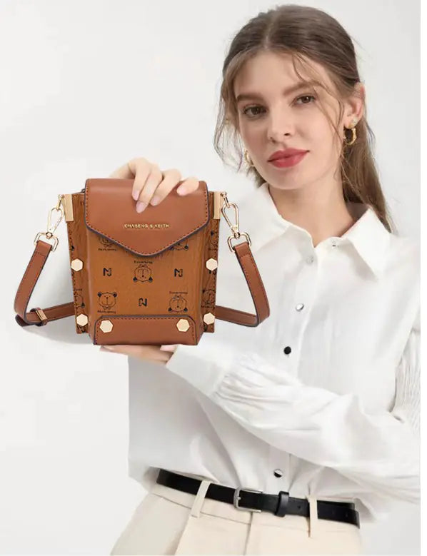 Women's Crocodile Crossbody Bag - Mini Shoulder