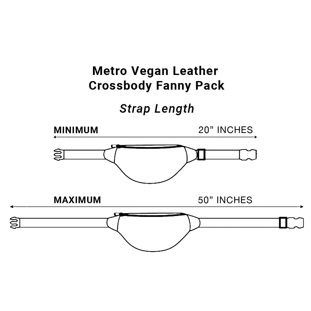 Brown Vegan Leather Cross Body EMF Shielding Fanny Pack - Image 3