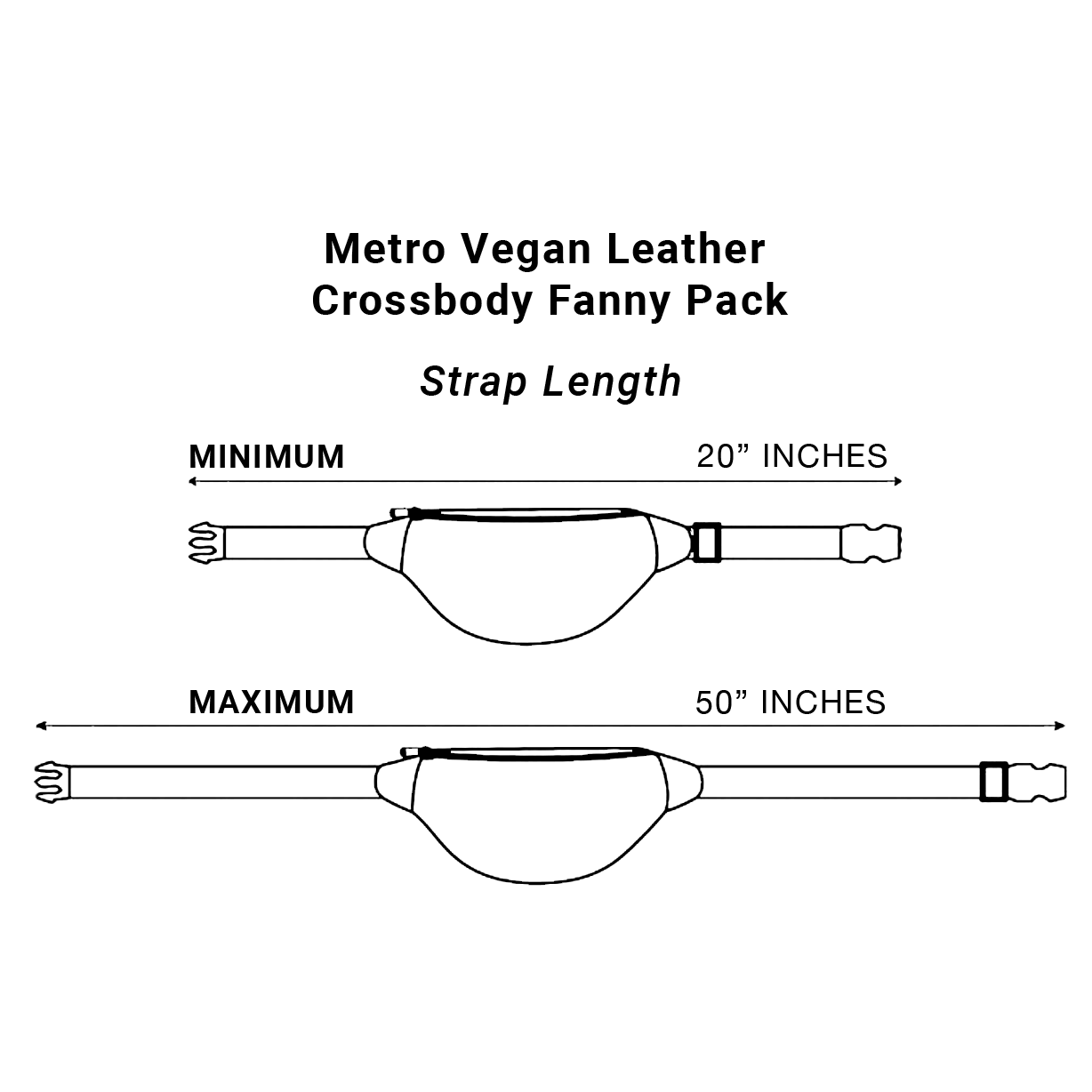 Brown Vegan Leather Cross Body EMF Shielding Fanny Pack - Image 3