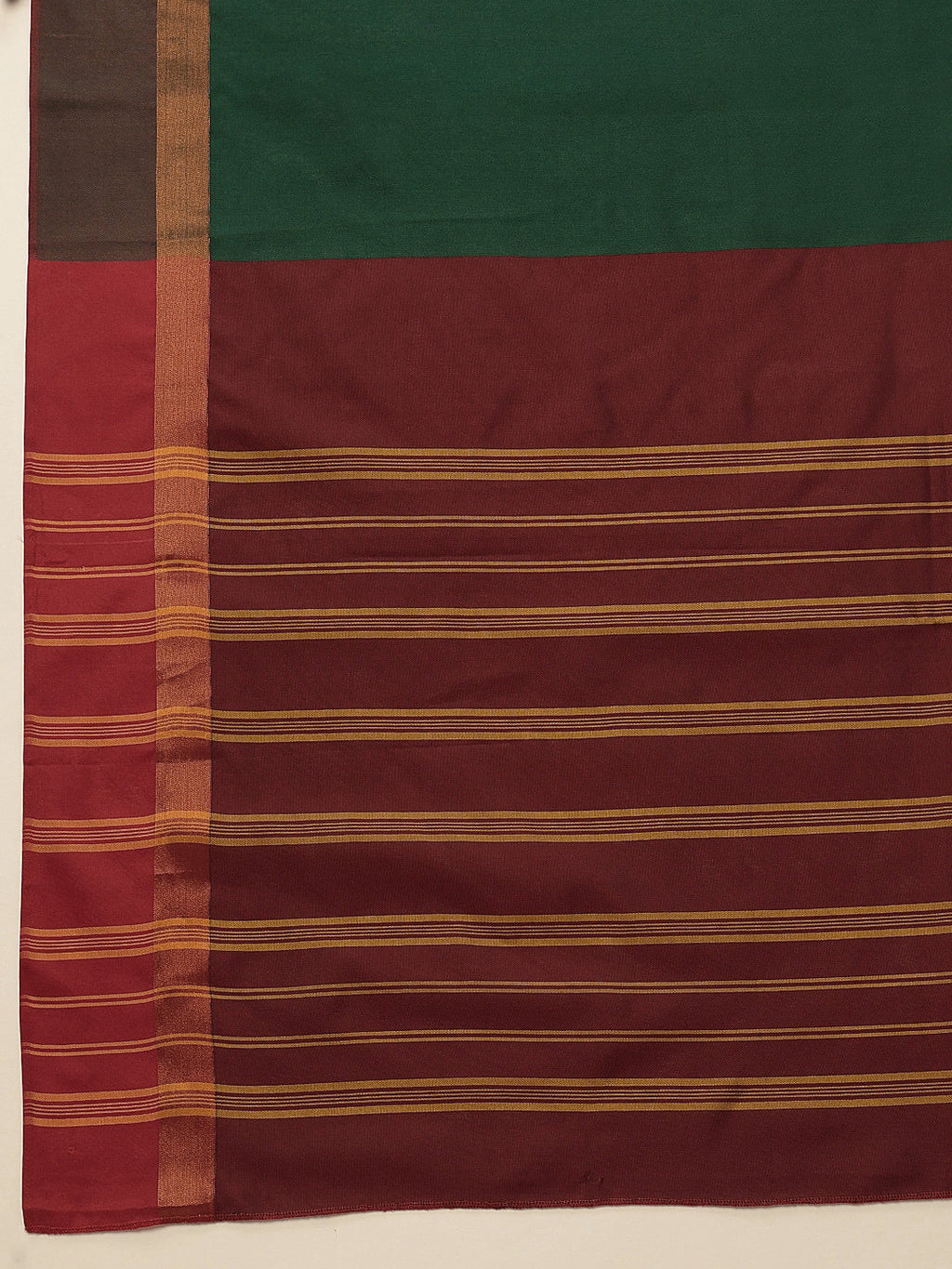 Green Banarasi Art Silk Solid Saree with Traditional Weave
