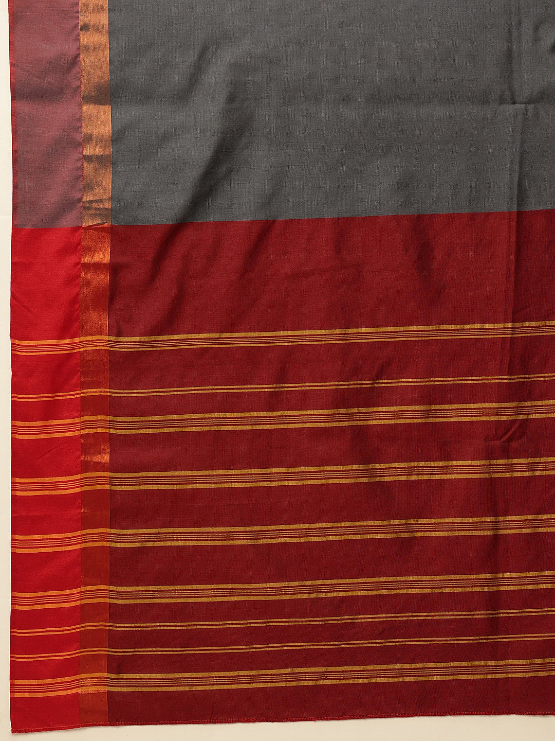 Grey Banarasi Art Silk Solid Saree for Elegant Traditional Wear