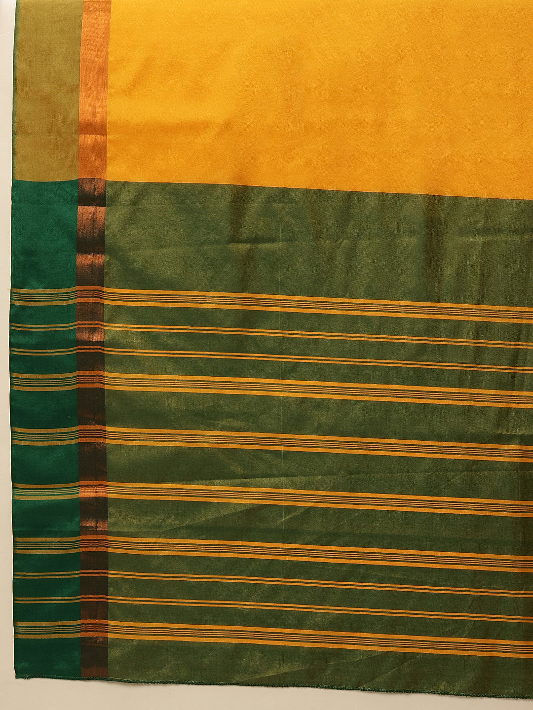Mustard Banarasi Art Silk Solid Saree for Elegant Styling