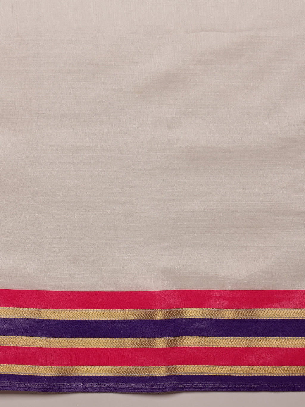 White Banarasi Soft Silk Solid Saree for Elegant Occasions