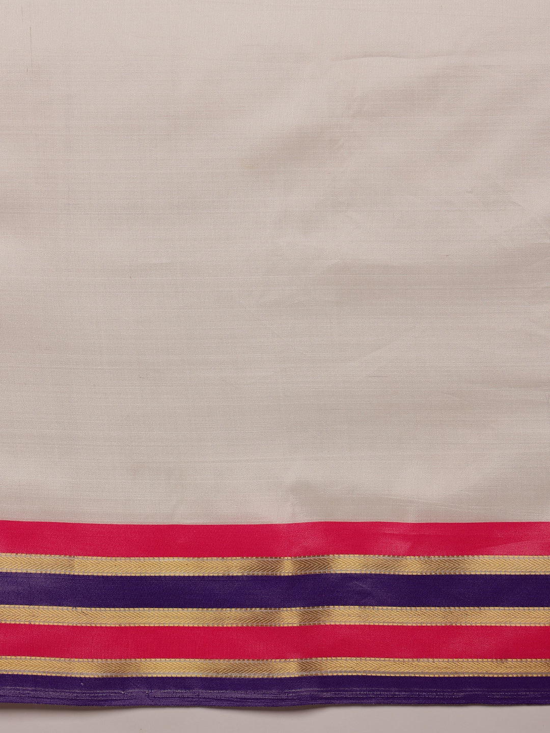 White Banarasi Soft Silk Solid Saree for Elegant Occasions