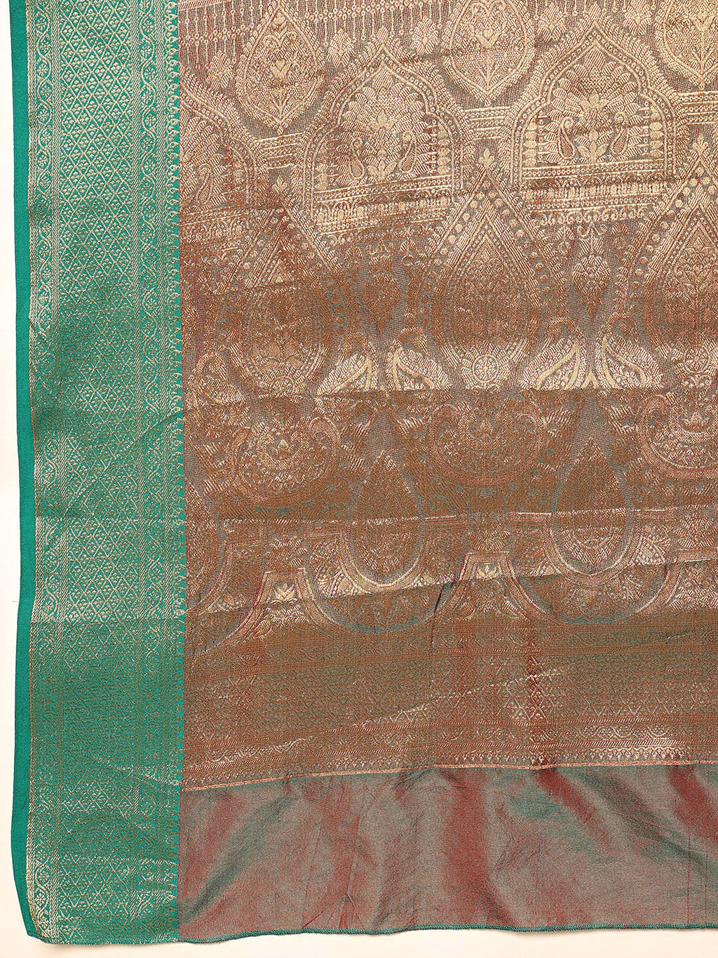 Red Banarasi Silk Saree with Traditional Woven Design