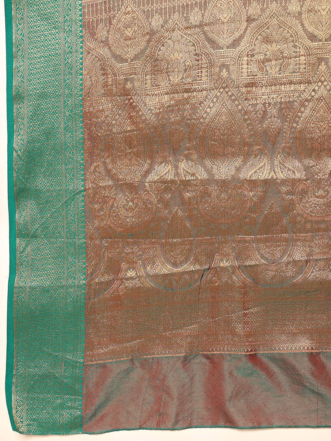 Red Banarasi Silk Saree with Traditional Woven Design