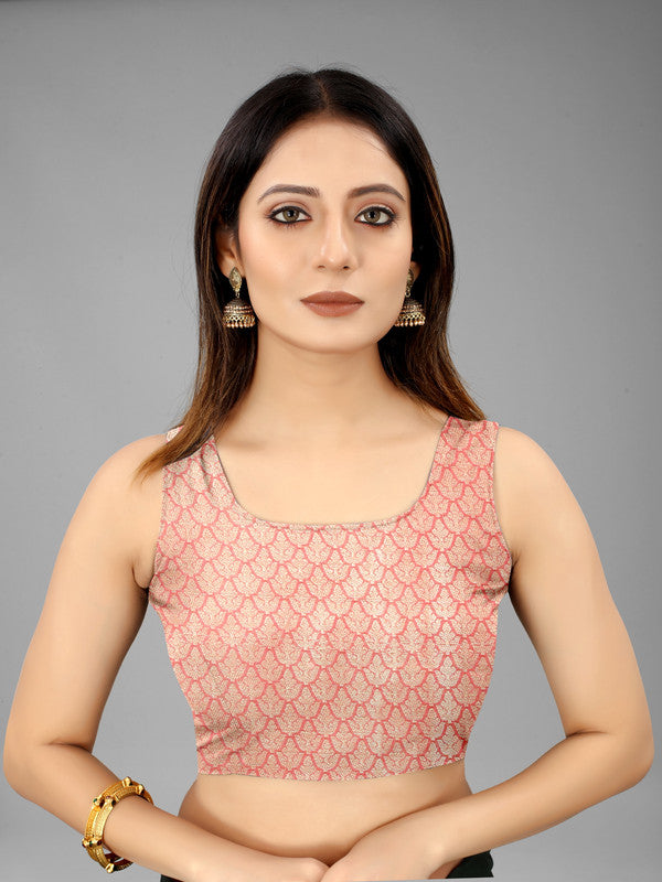 White Pure Silk Saree with Floral Woven Zari and Blouse Piece