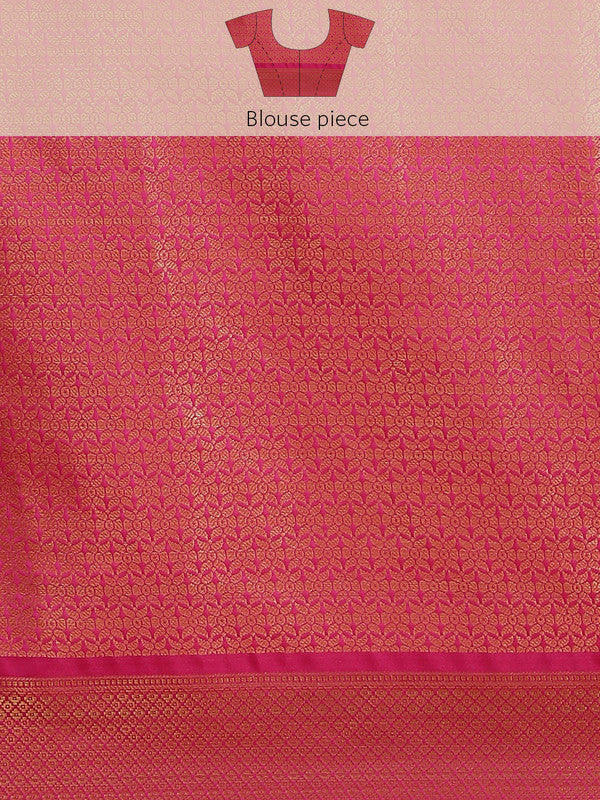 Yellow Art Silk Printed Polka Dots Saree with Unstitched Blouse - Hiral Fashion