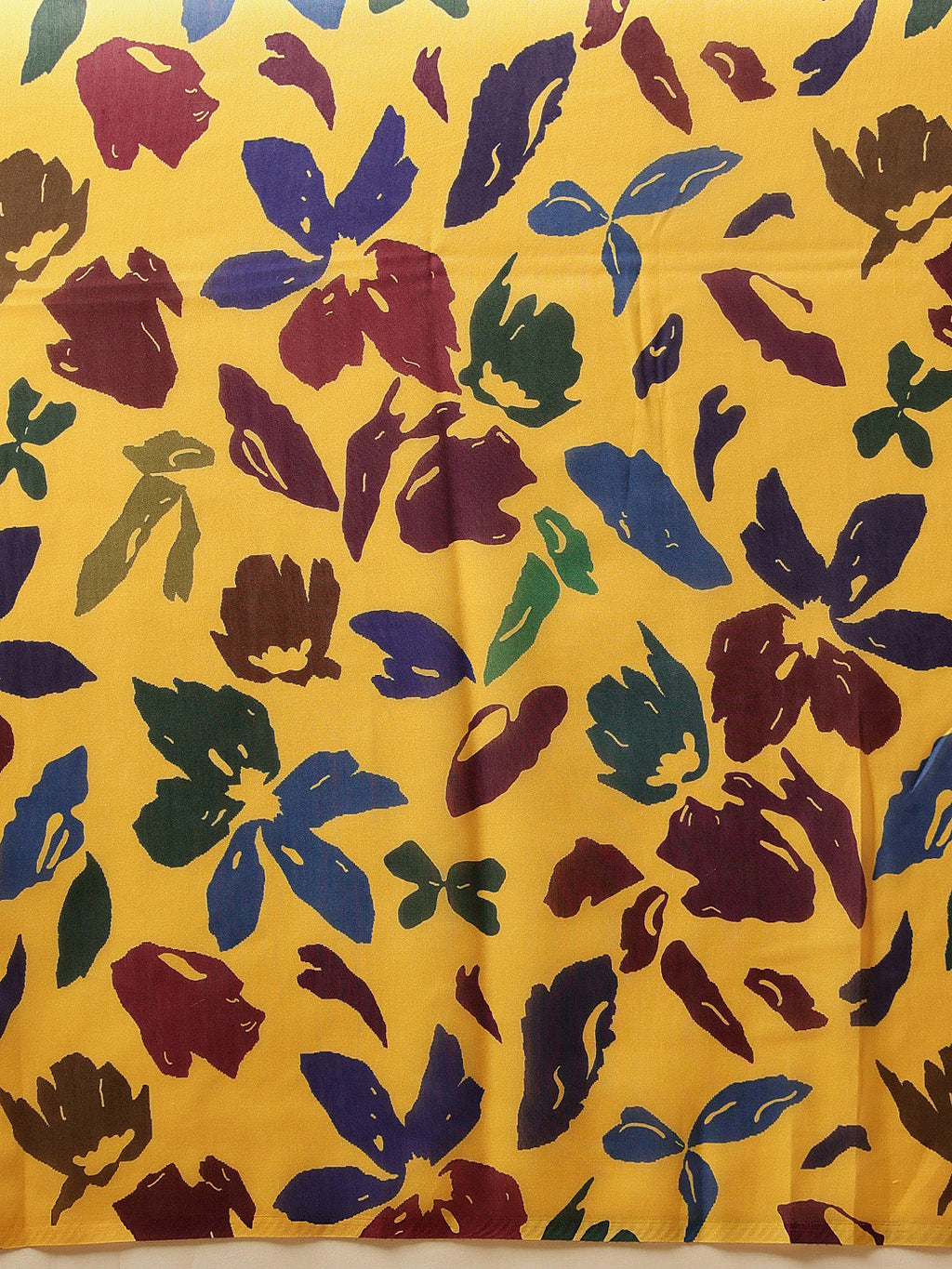 Yellow Bollywood Mul Cotton Saree with Floral Digital Print