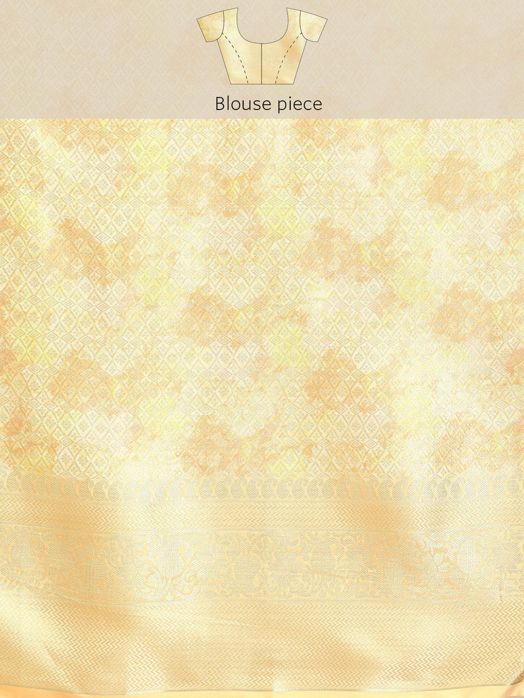 Multicolor Floral Art Silk Saree with Woven Zari Design