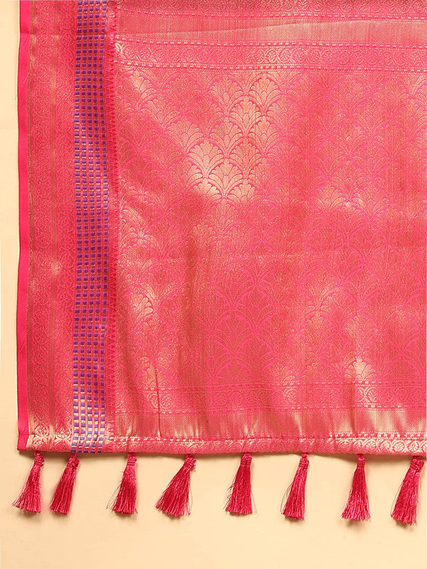 Beige Art Silk Digital Print Floral Saree with Unstitched Blouse