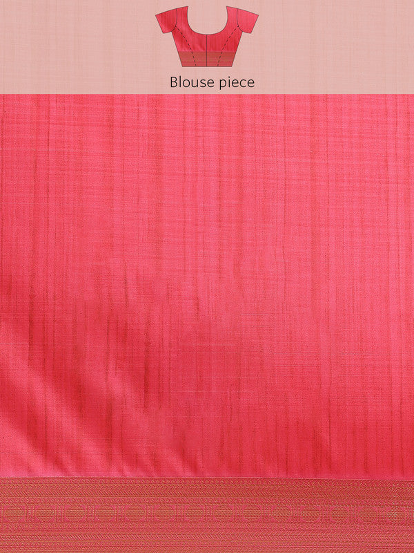 Off White Art Silk Saree with Digital Floral Print & Blouse