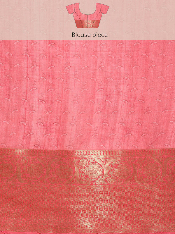 Multicolor Munga Silk Digital Print Floral Saree with Blouse Piece