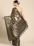 Multicolor Kanchipuram Silk Floral Digital Print Saree