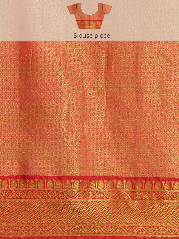 Multicolor Digital Print Floral Art Silk Saree with Blouse Piece