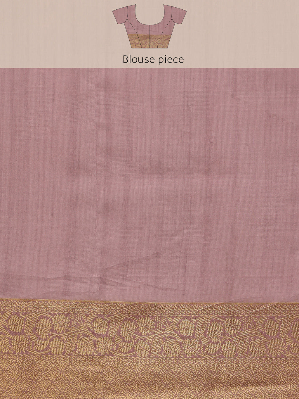 Pink Kota Doria Floral Embroidered Saree with Unstitched Blouse