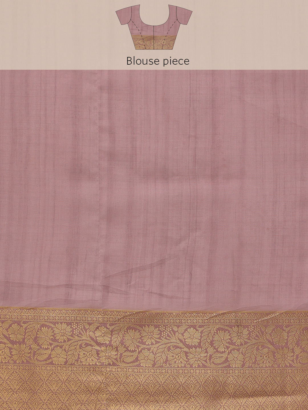 Pink Kota Doria Floral Embroidered Saree with Unstitched Blouse