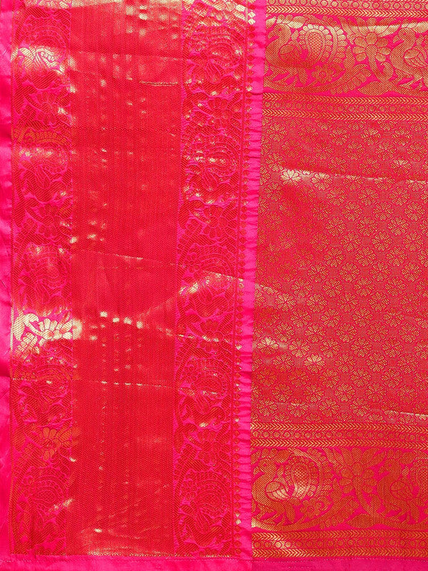 Mustard Pure Silk Polka Dot Saree with Woven Zari Design