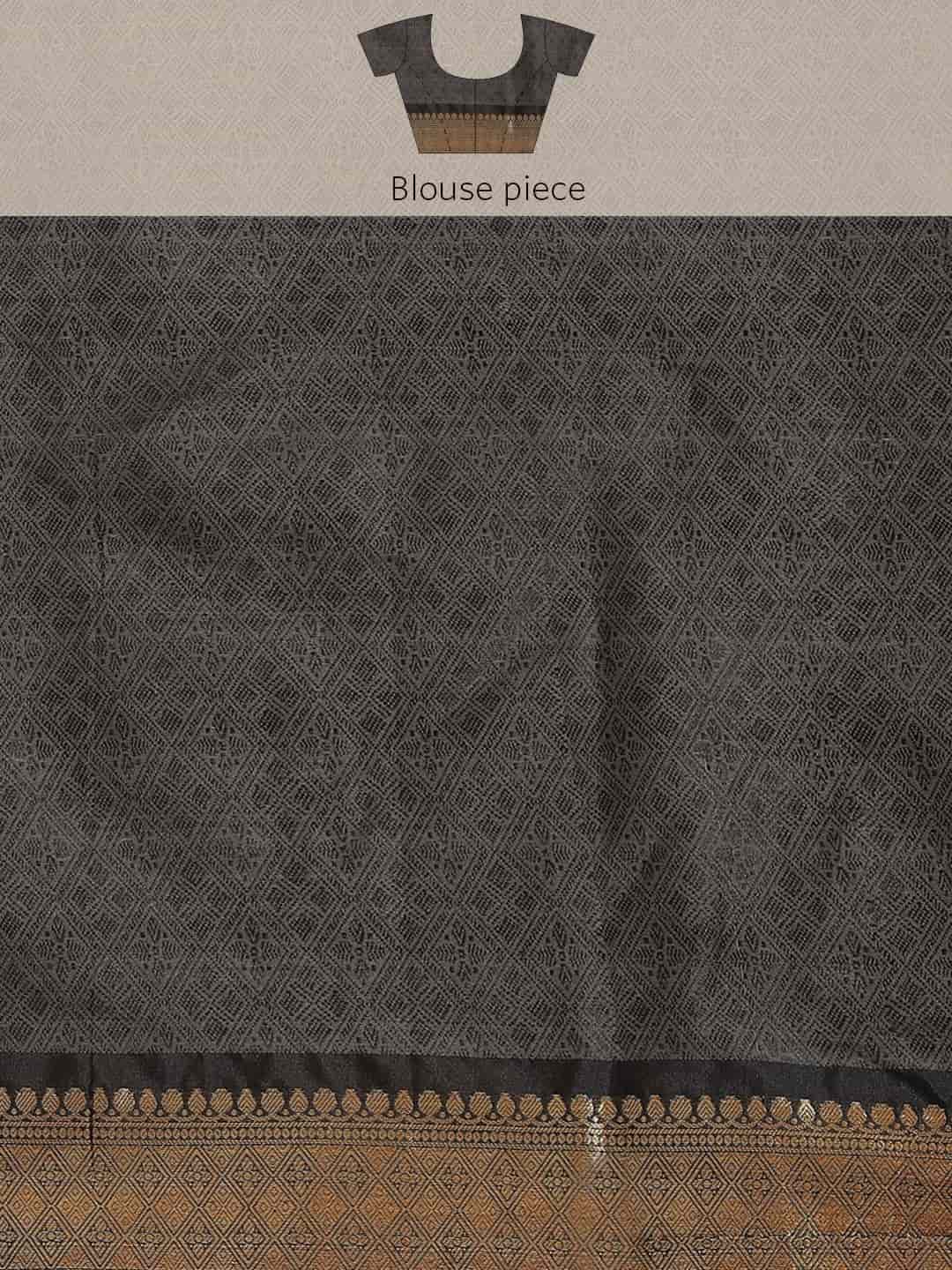 Beige Ikat Art Silk Saree with Geometric Woven Design