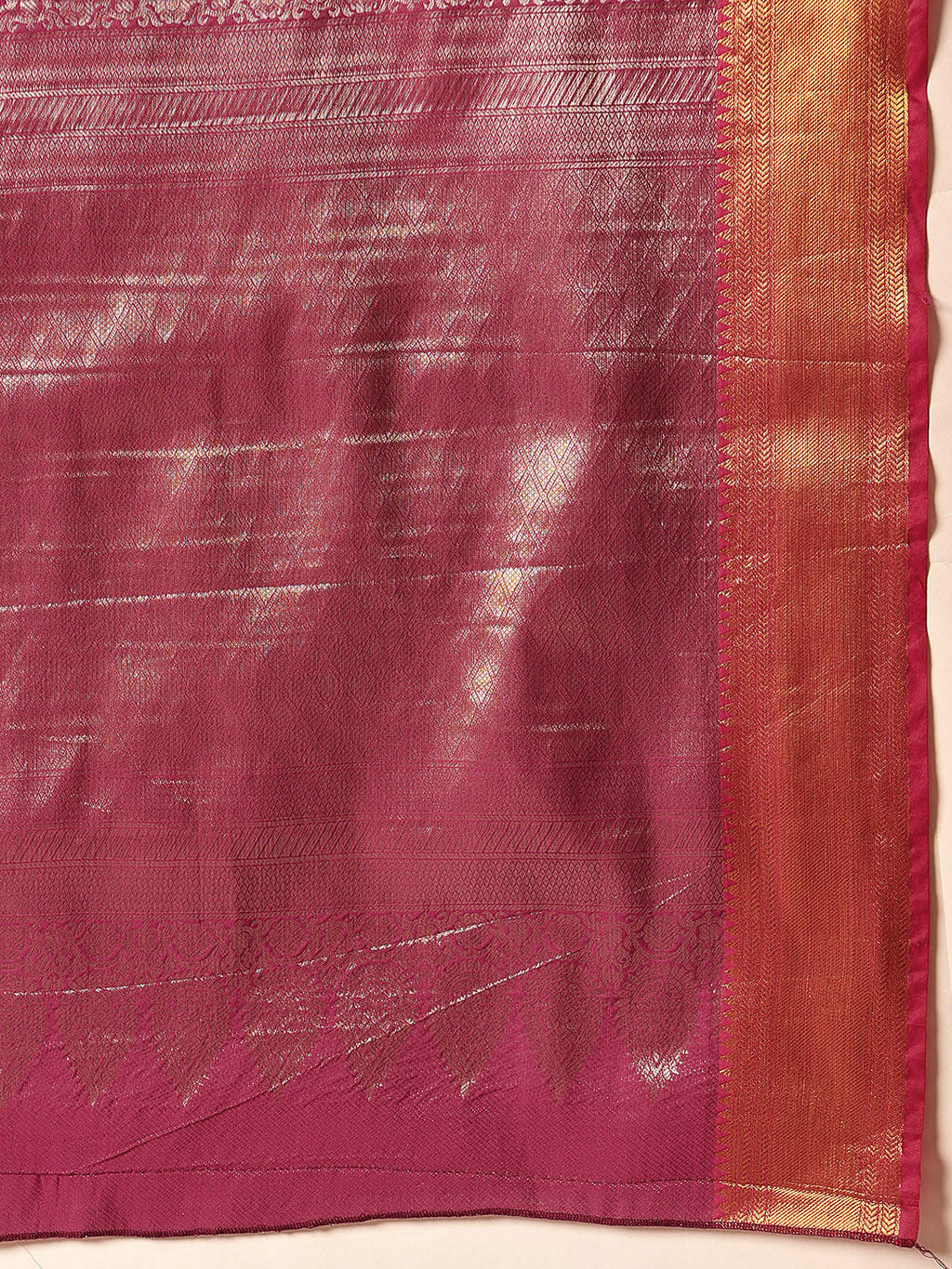 Pink Kanjeevaram Banarasi Silk Saree with Traditional Ikkat Weave