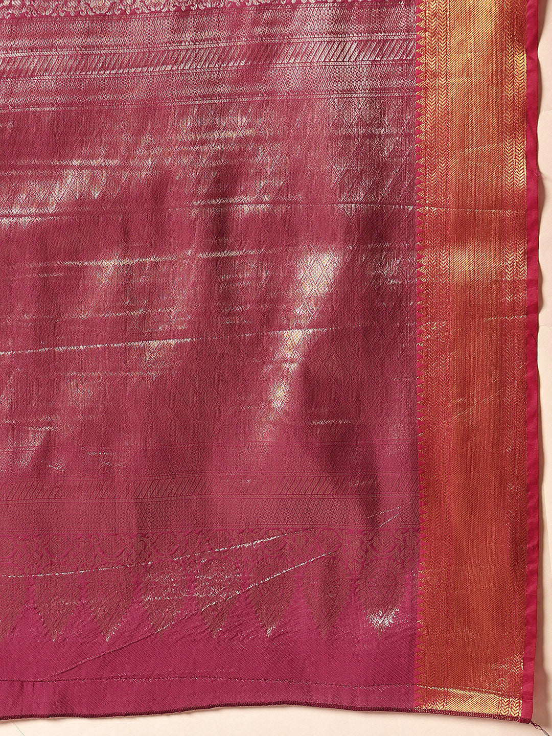 Pink Kanjeevaram Banarasi Silk Saree with Traditional Ikkat Weave