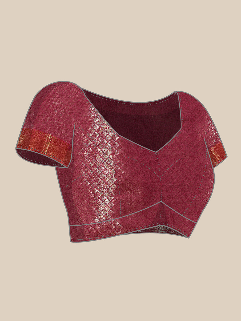 Pink Kanjeevaram Banarasi Silk Saree with Traditional Ikkat Weave