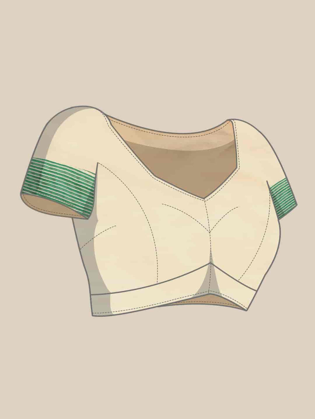 Green Pure Cotton Woven Zari Design Floral Saree with Unstitched Blouse - Hiral Fashion