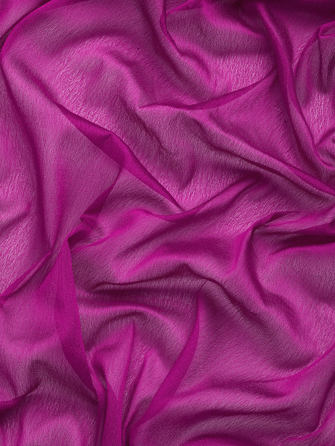 Purple Pure Viscose Chinon Zari Woven Solid Saree