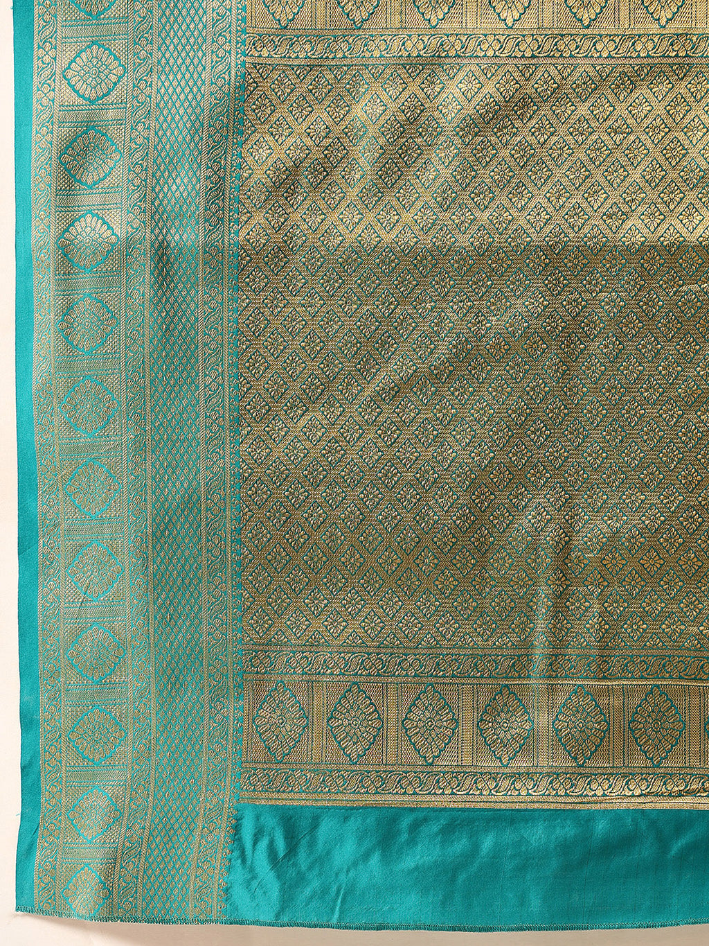 Yellow Kanjeevaram Silk Saree with Woven Design