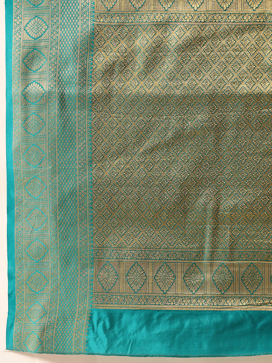 Yellow Kanjeevaram Silk Saree with Woven Design