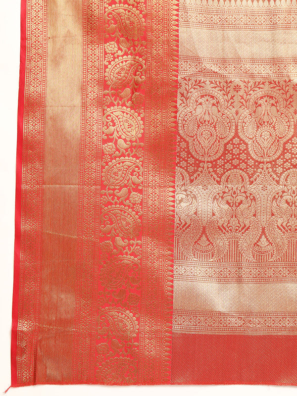 Black Brocade Saree with Woven Zari Striped Design