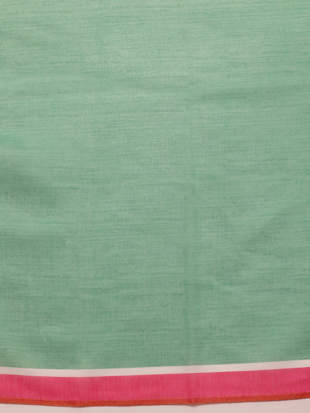 Green Chanderi Cotton Blend Saree with Floral Digital Print