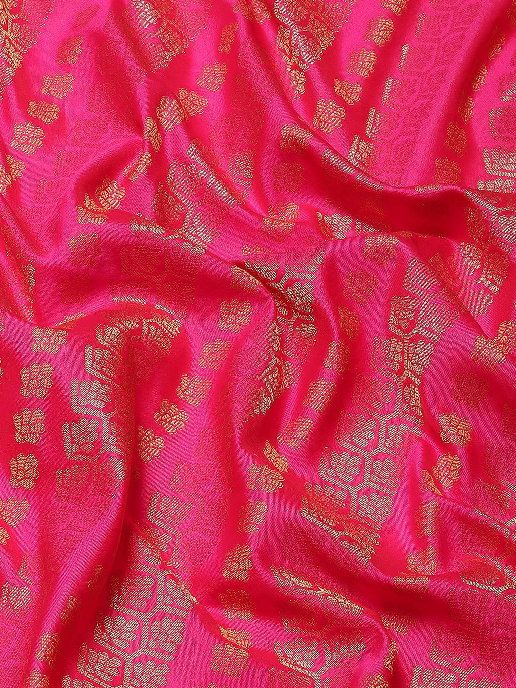 Pink Banarasi Silk Blend Saree with Abstract Woven Design