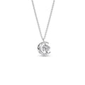 925 Sterling Silver Golden Moon Star Bow Necklace Fit Original Bracelet For Women DIY Fashion Jewelry Making