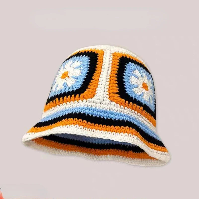 New Crochet Korean Handmade Bucket Hat