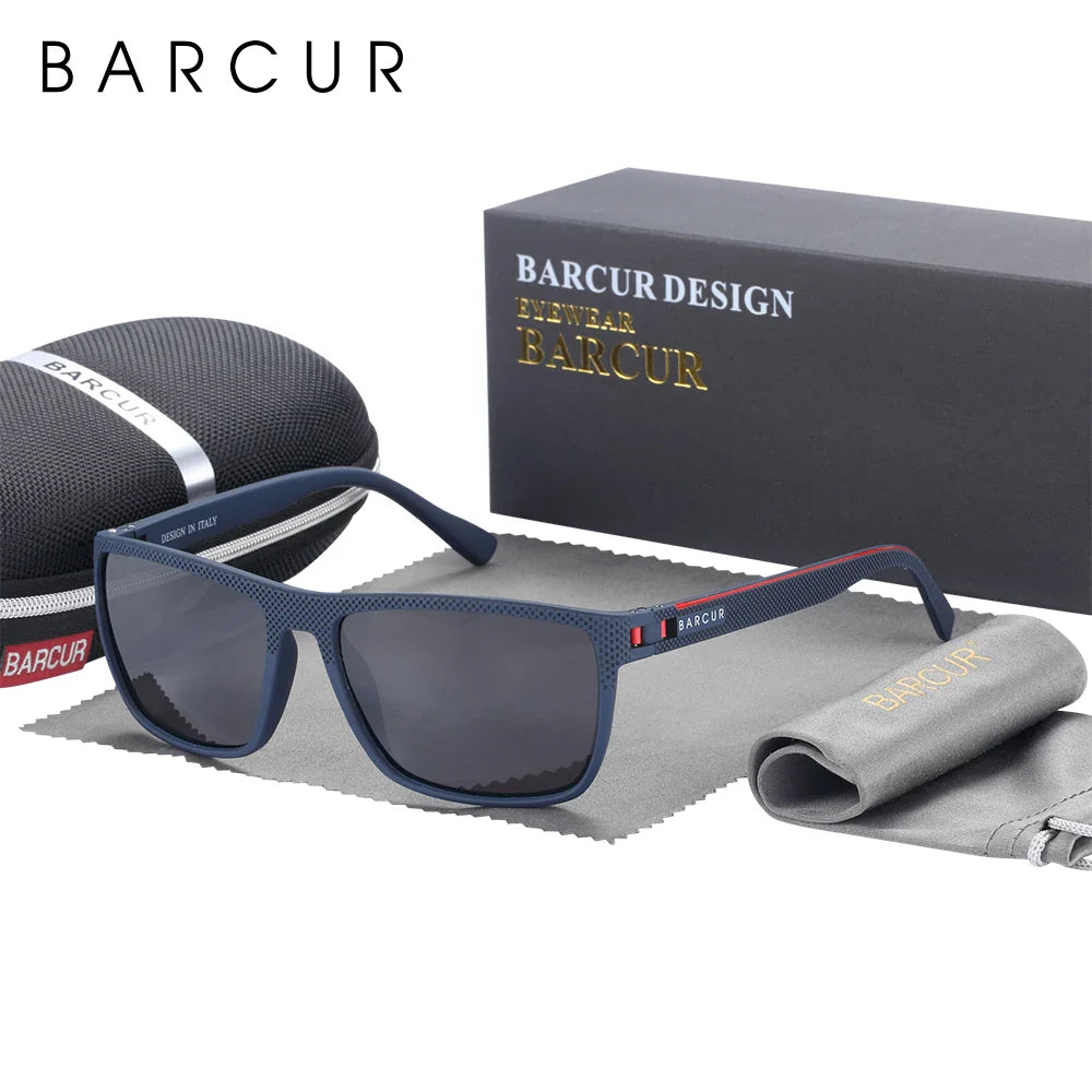 Sporty Polarized Square Fishing and Travel Sunglasses
